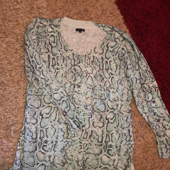 Apt. 9 snakeskin print sweater - Picture 1 of 4